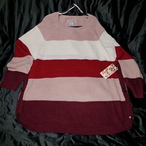 Colorblock Crew Neck Sweater